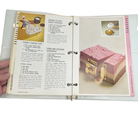 Vintage 1969 Tupperware Four Seasons Binder Cookbook Preparing & Serving Foods - Picture 6 of 10